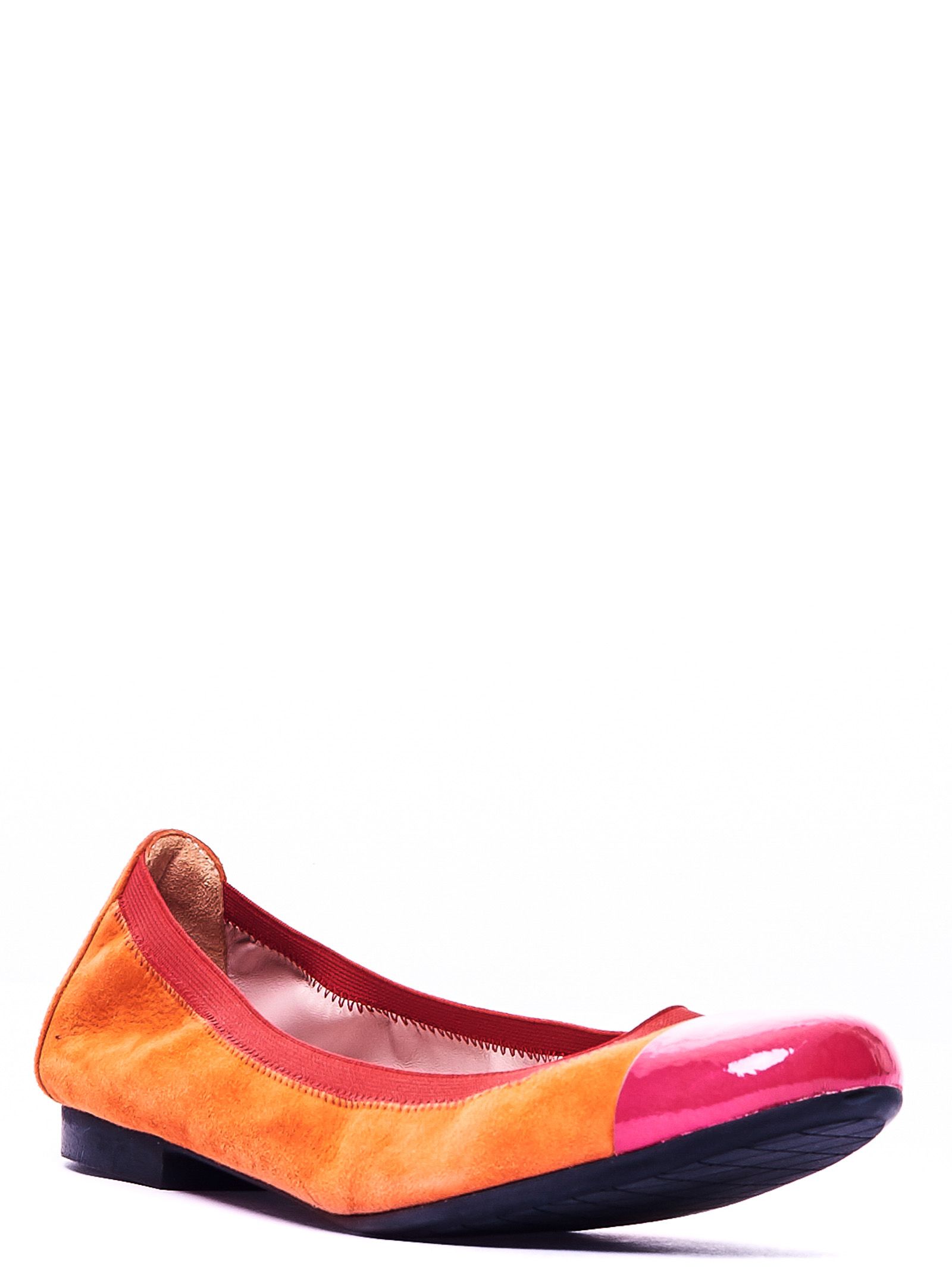 ORANGE BALLERINA WITH CONTRAST TOE